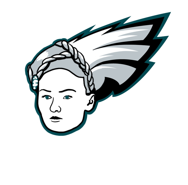 Philadelphia Eagles Sansa Stark Logo fabric transfer